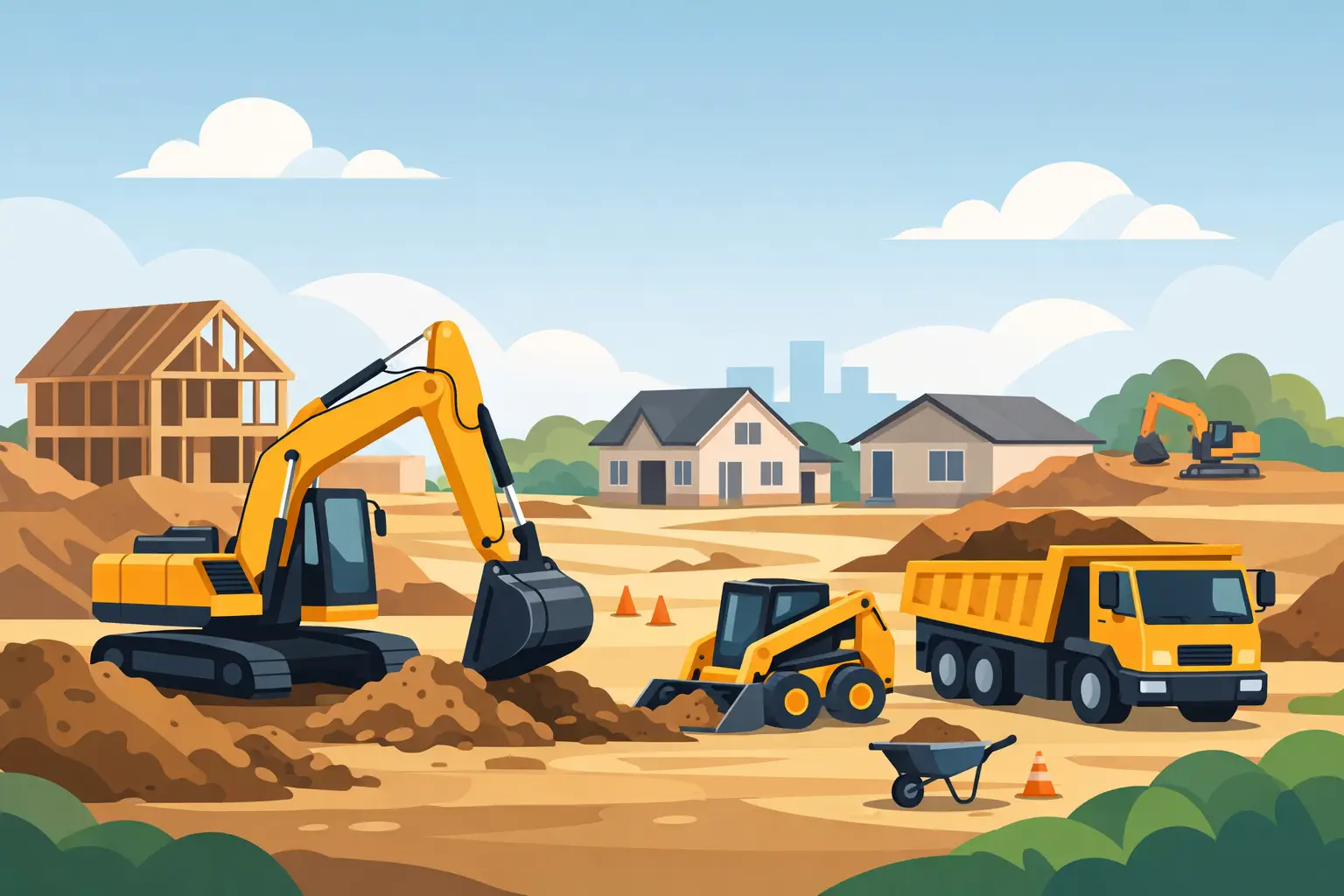 Earthmoving Hire for Residential Sites
