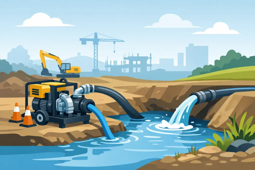 Pump Hire for Site Drainage That Works